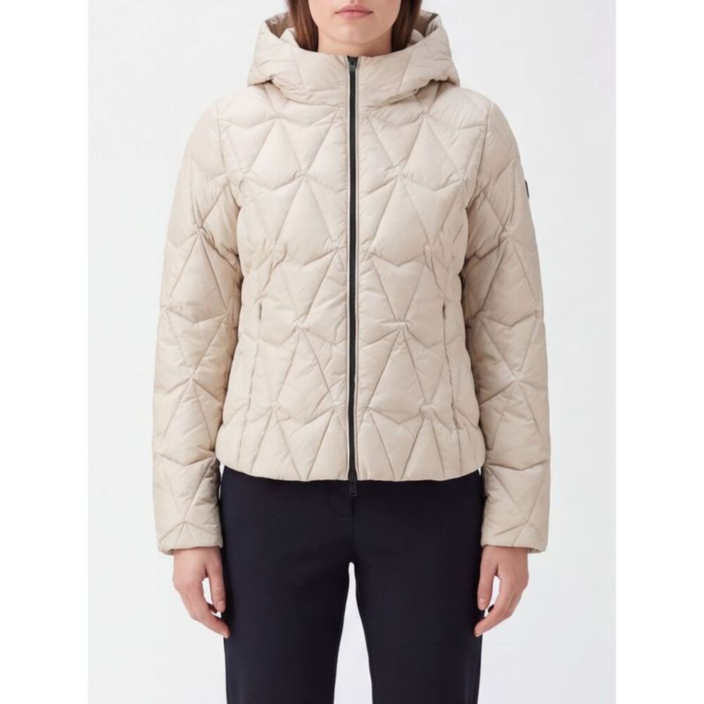 Moose Knuckles Women Moose Knuckles Cropped Quilted Nylon Hooded Down Jacket